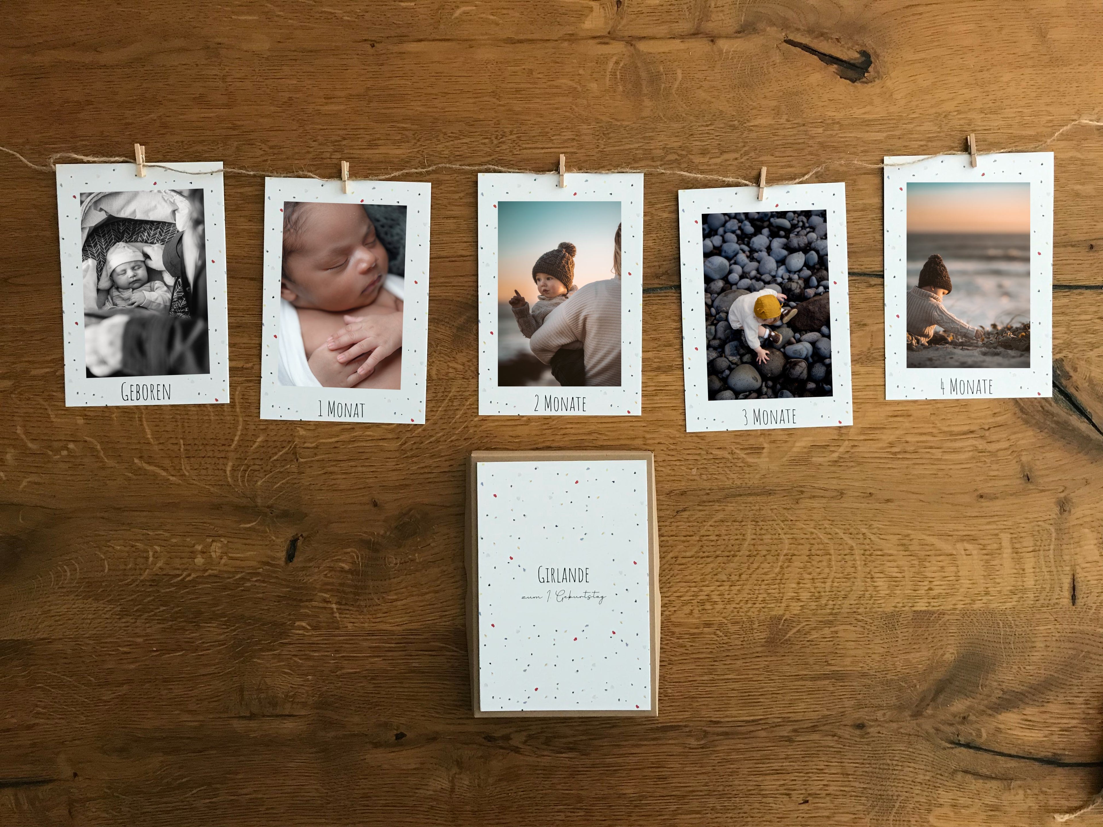 Fotogirlande zum Kindergeburtstag – Farbspritzer