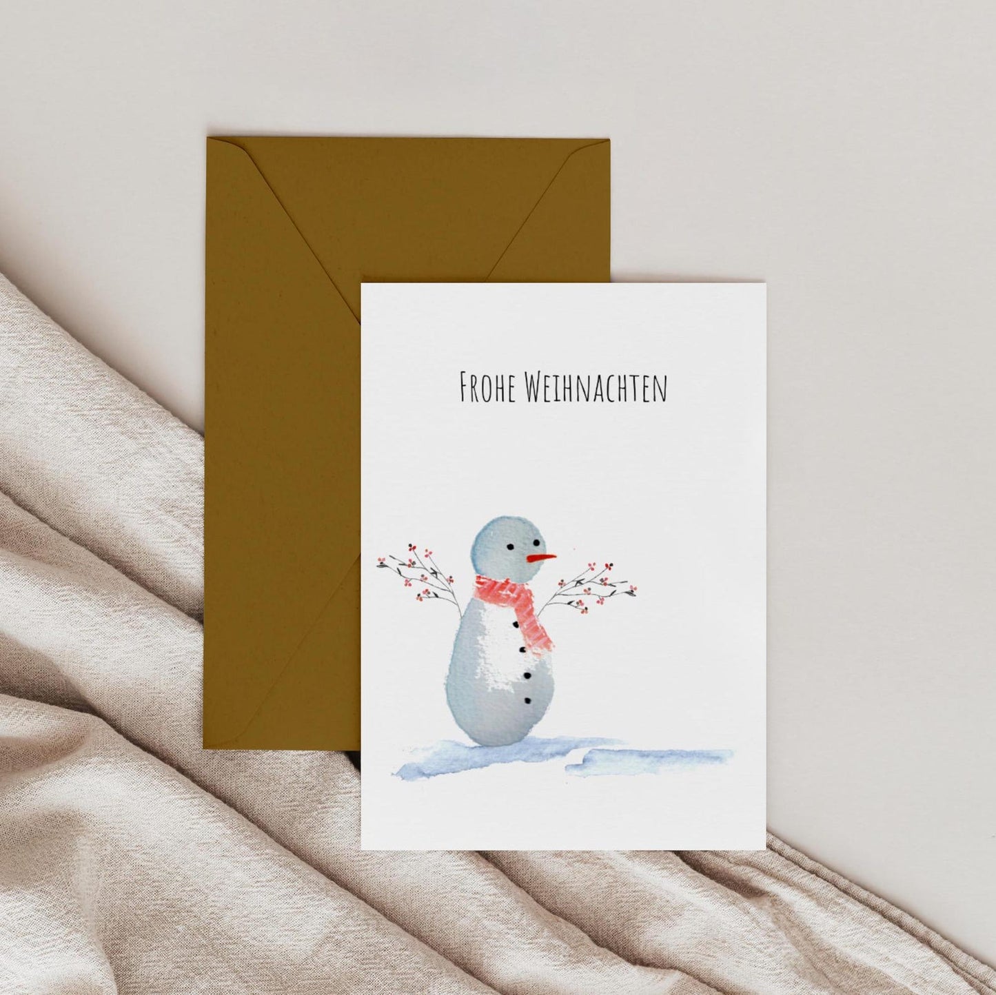 Weihnachtskarte "Schneemann"