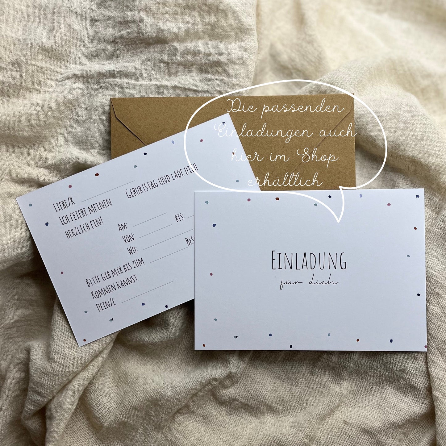 Schön dass du da warst Sticker "Tupfer"