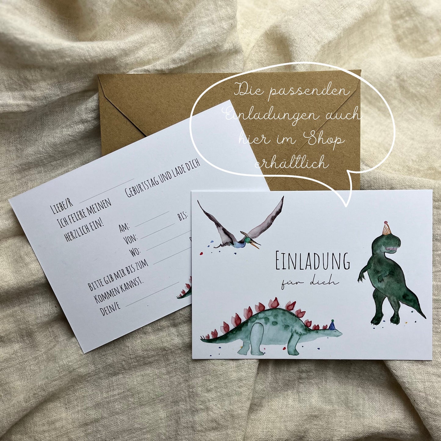 Schön dass du da warst Sticker "Dino"