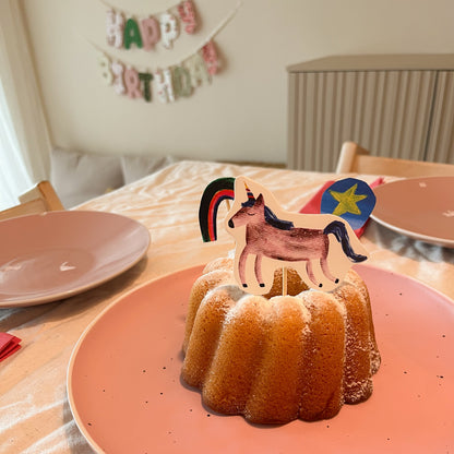 Caketopper Einhorn Regenbogen Stern