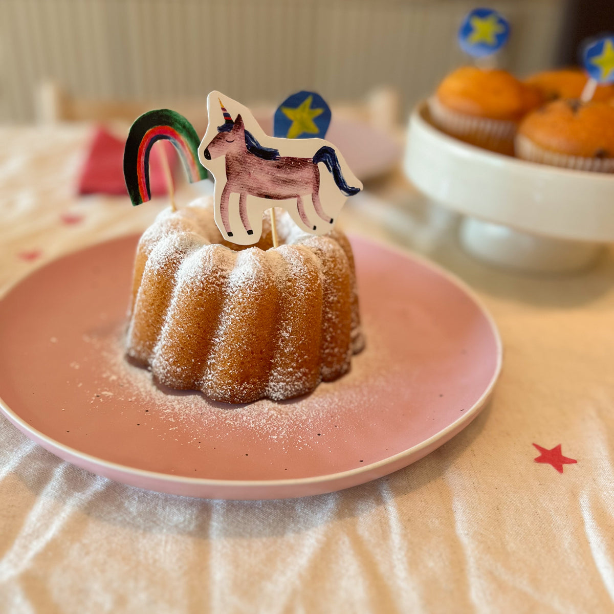 Kuchendeko Caketopper Einhorn Motiv