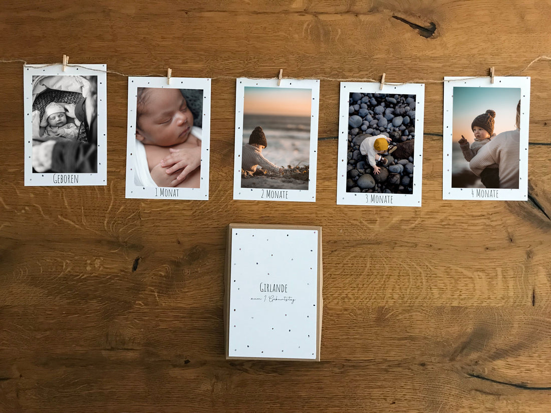 Fotogirlande zum Kindergeburtstag – Tupfer