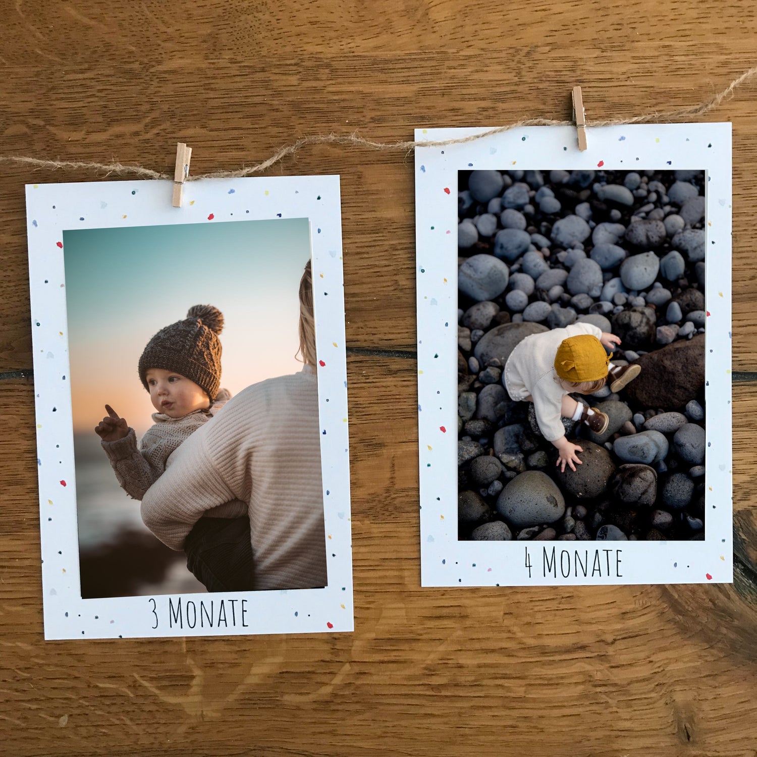 Fotogirlande zum Kindergeburtstag – Farbspritzer