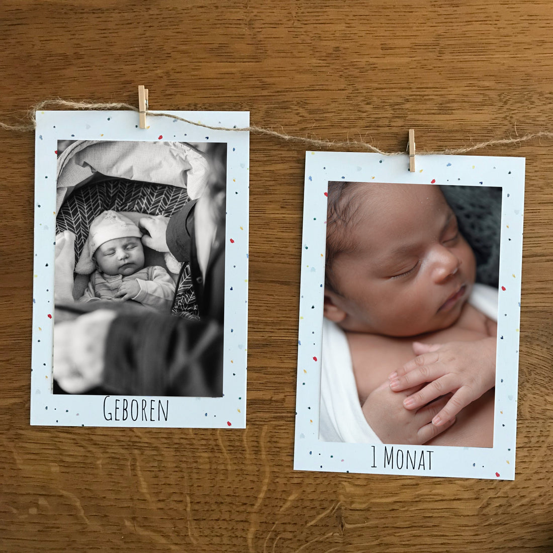 Fotogirlande zum Kindergeburtstag – Farbspritzer