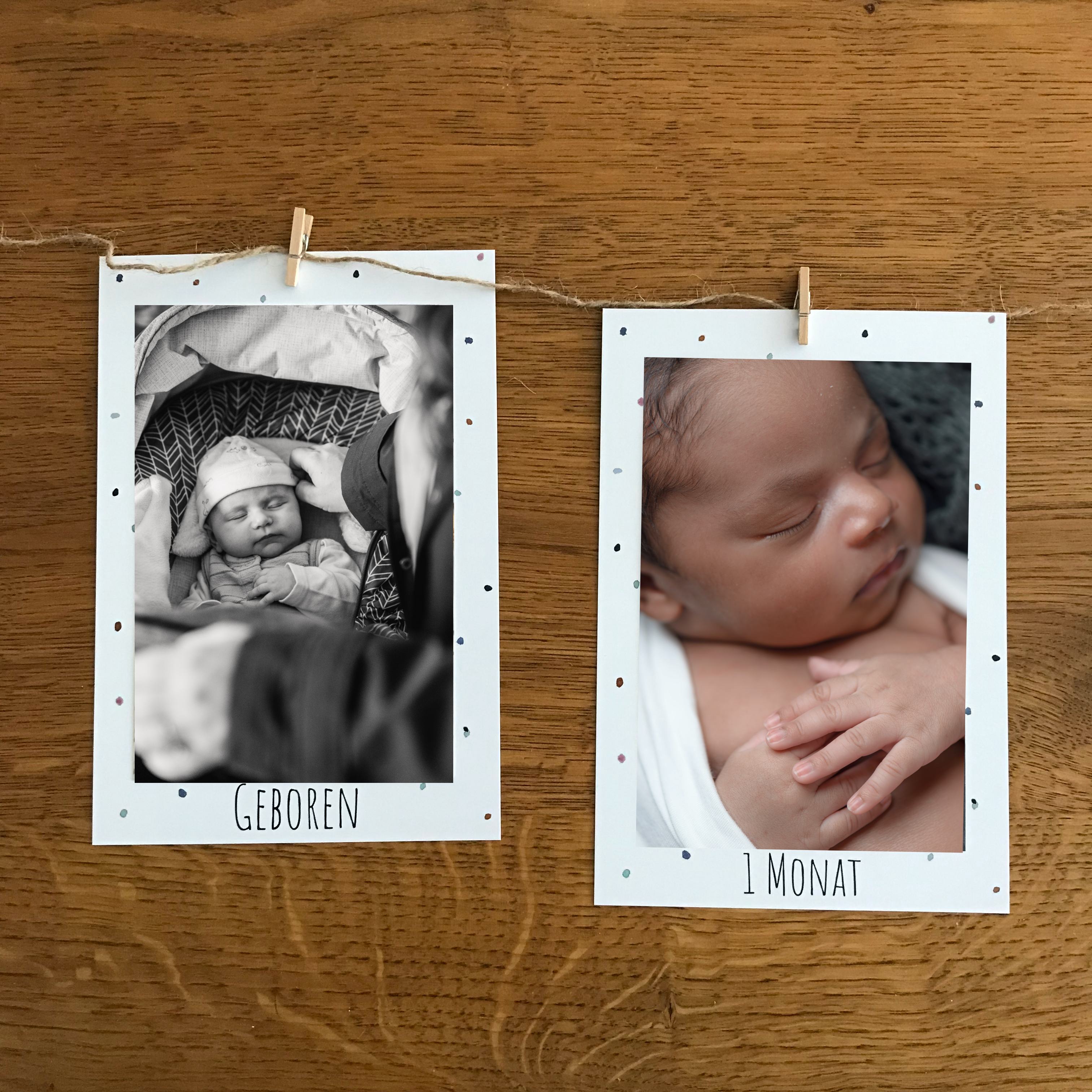 Fotogirlande zum Kindergeburtstag – Tupfer