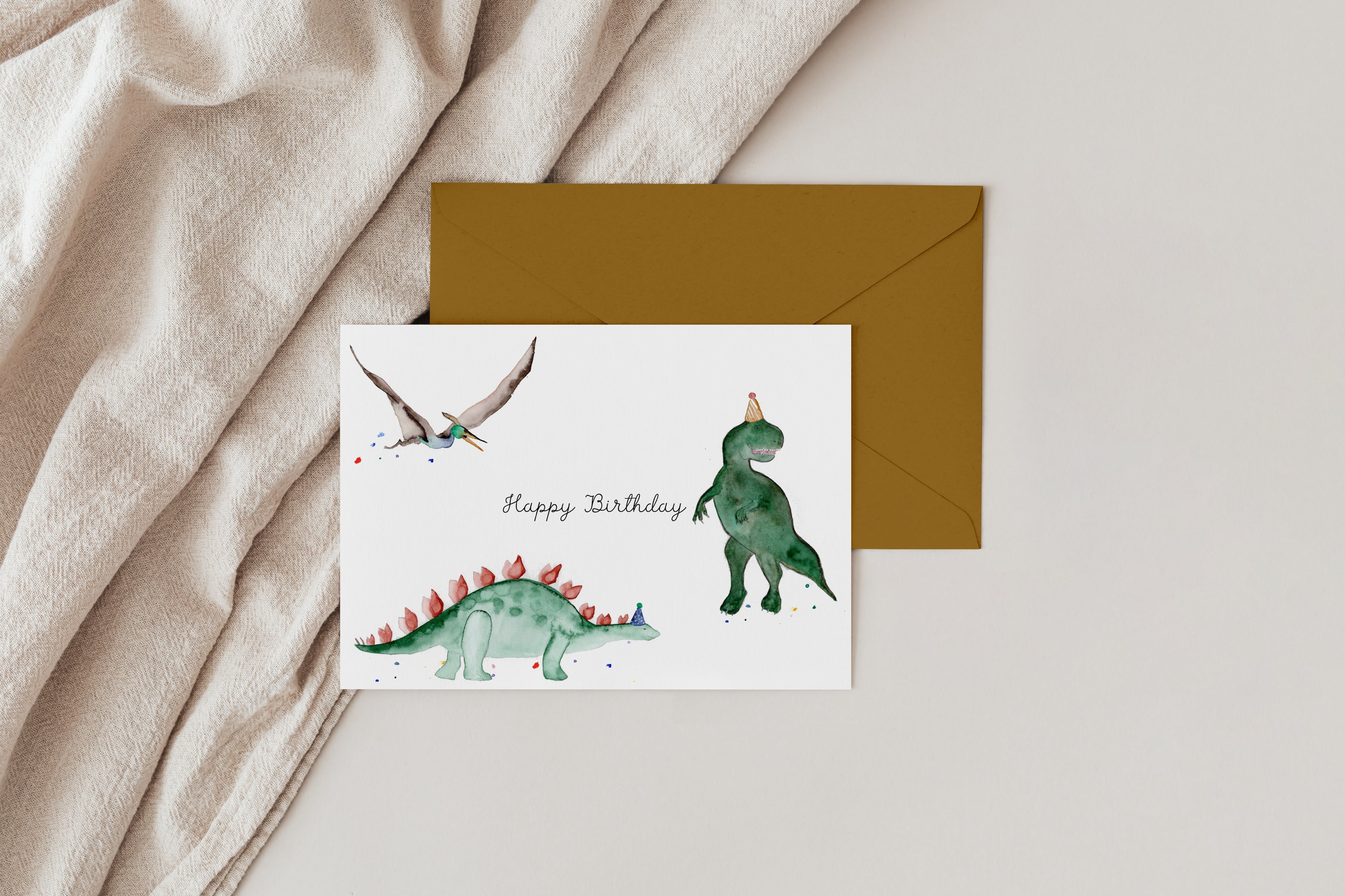 Dinos Geburtstagskarte