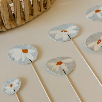 Caketopper – Blumen blau