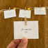 Handgemalte „Ich liebe dich, weil …“-Kärtchen mit Tupfermotiv als Set.