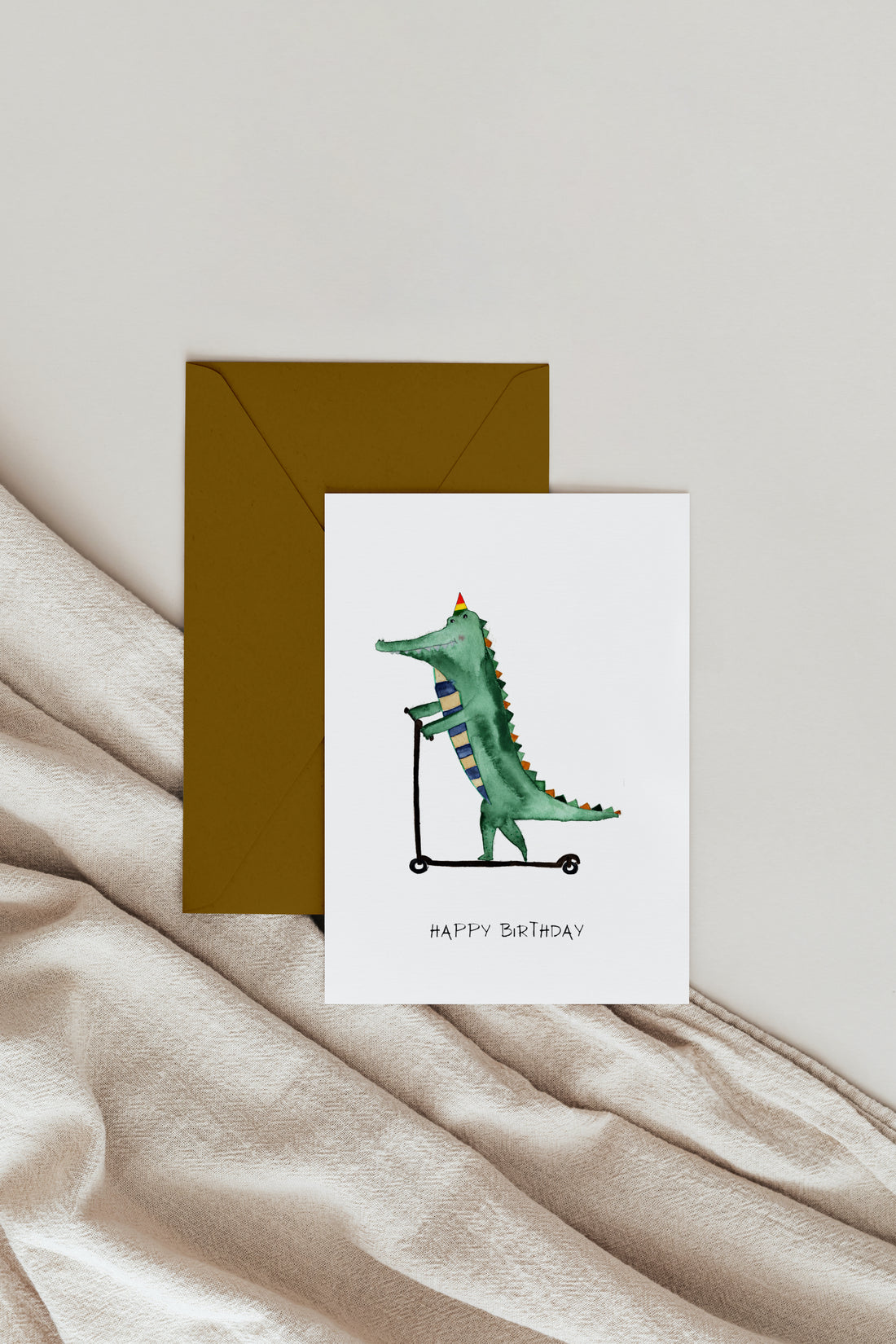 Karte Geburtstag Krododil