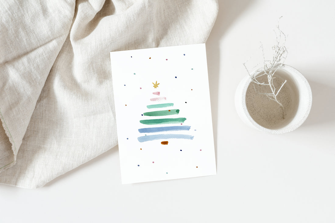 Weihnachtskarte Tannenbaum