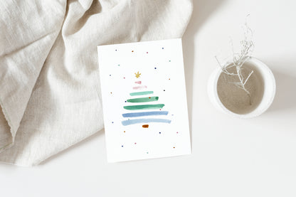 Weihnachtskarte Tannenbaum