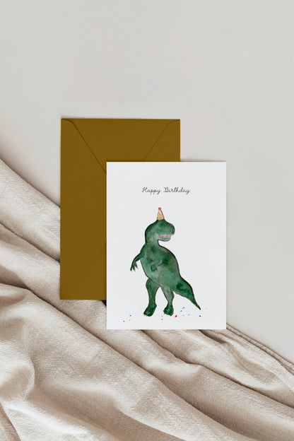 Karte Geburtstag Dinosaurier 