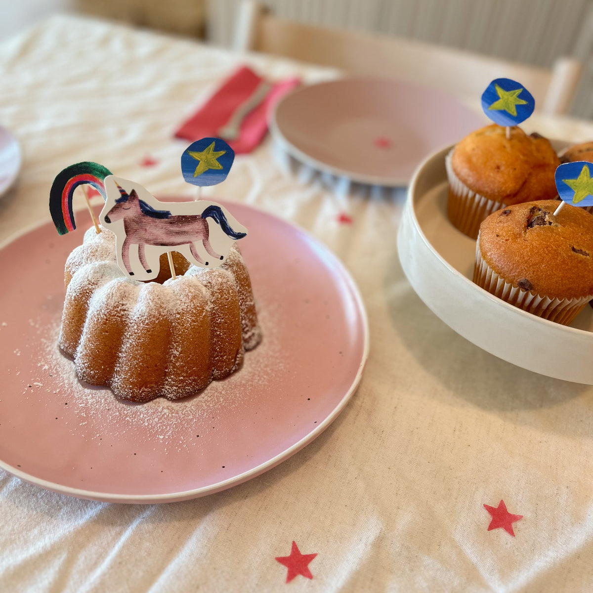 Einhorn Kuchendeko