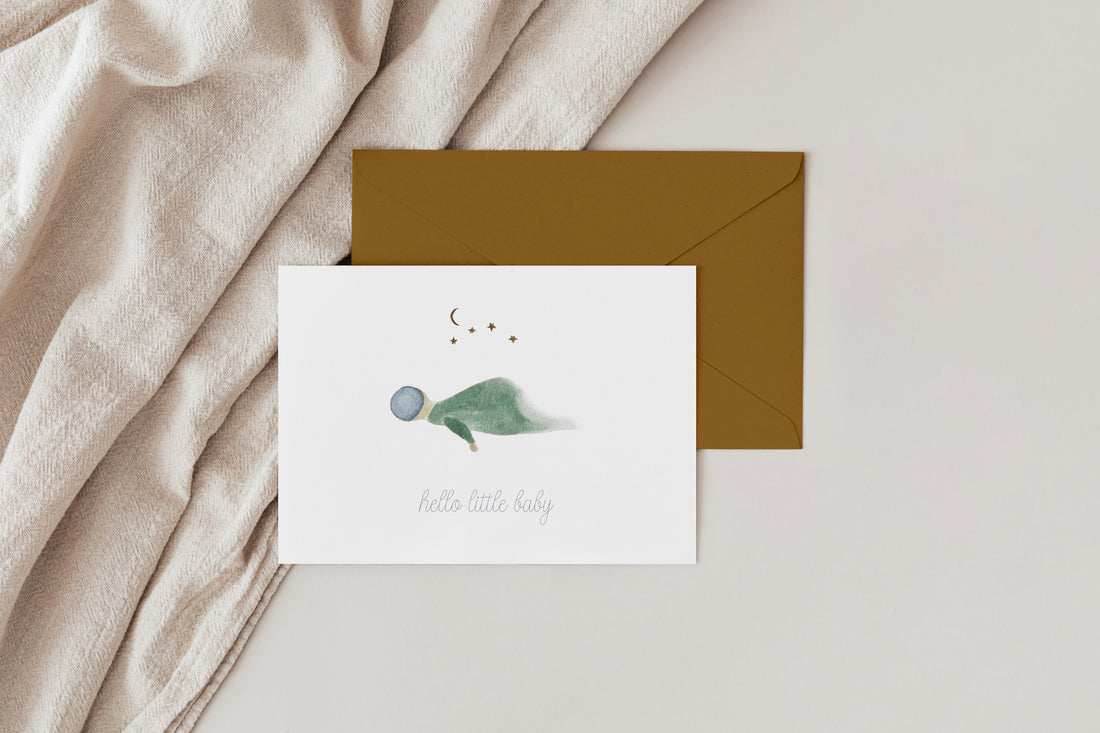 hello little baby Karte zur Geburt