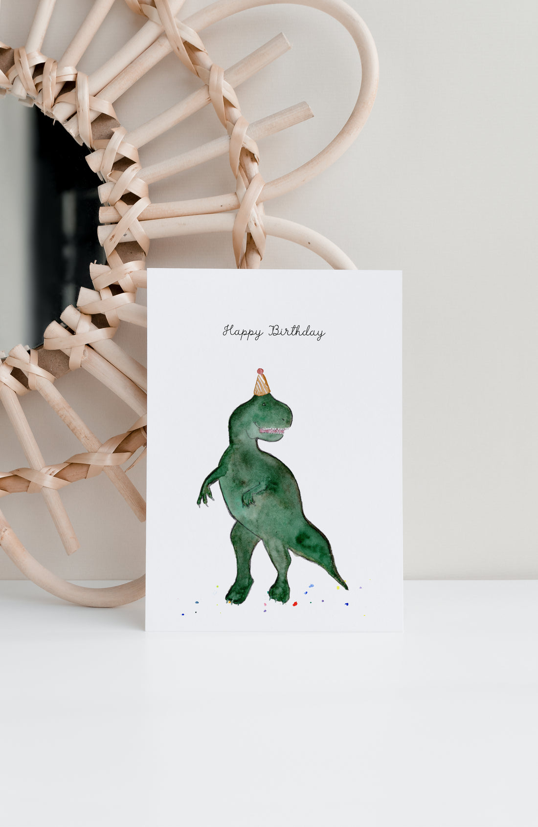 Kinder Geburtstagskarte Dino