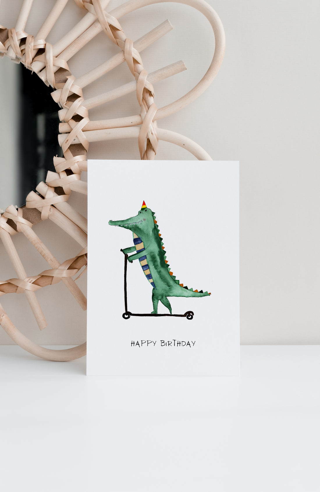 Geburtstagskarte Krokodil
