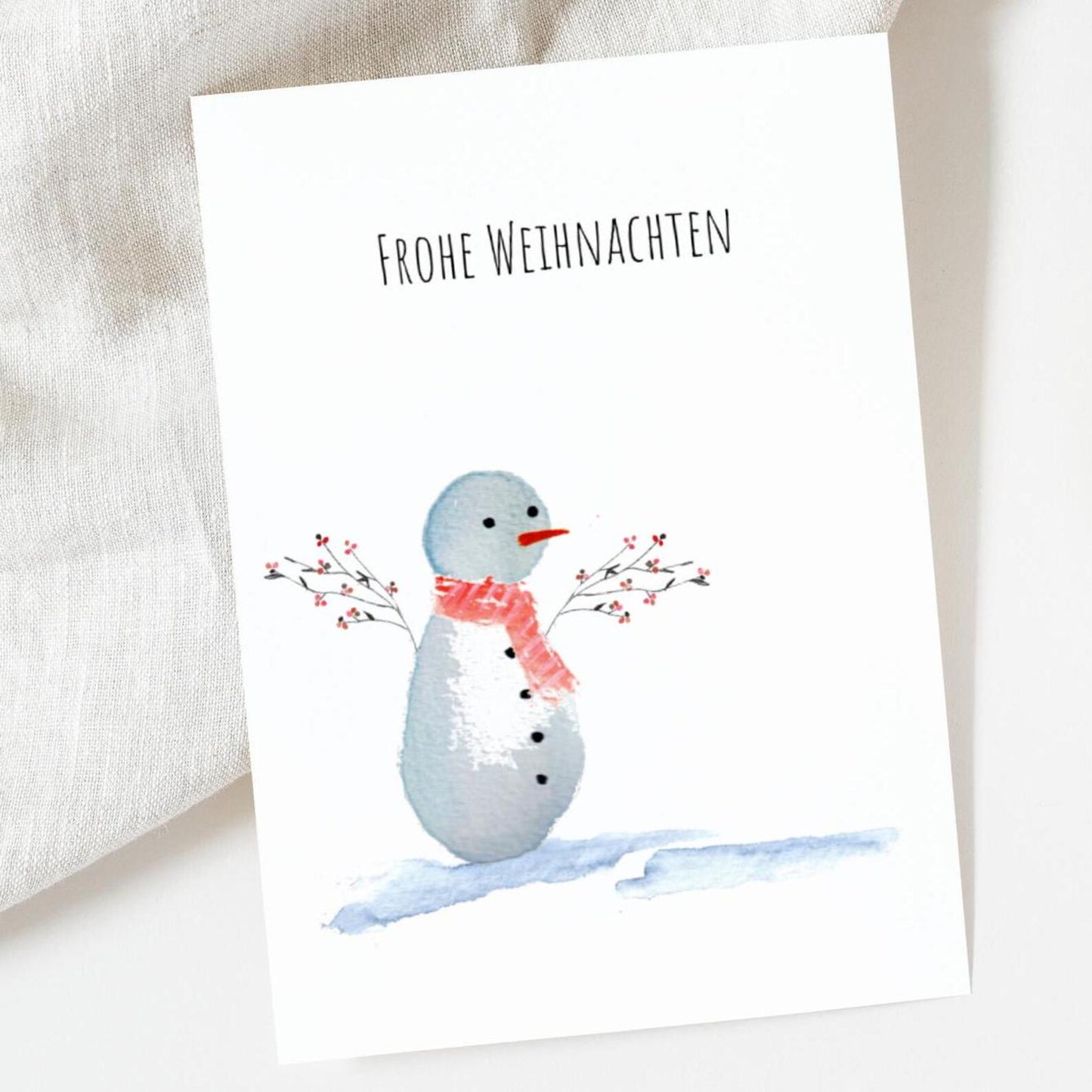Weihnachtskarte "Schneemann"