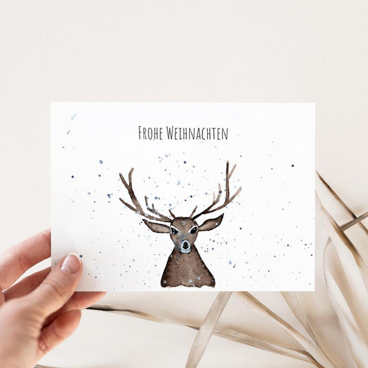 Weihnachtskarte "Hirsch"