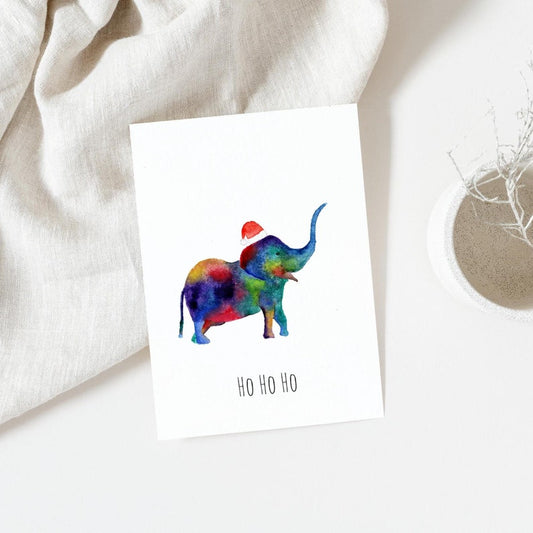 Weihnachtskarte "Elefant"