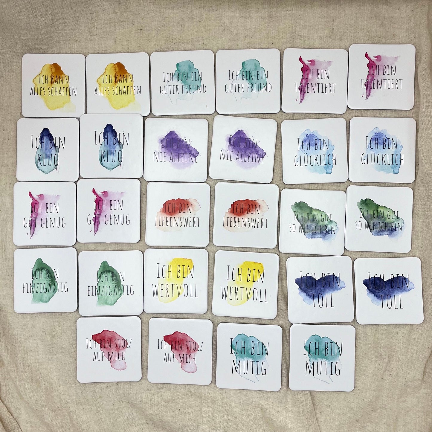 Affirmations Memory Spiel